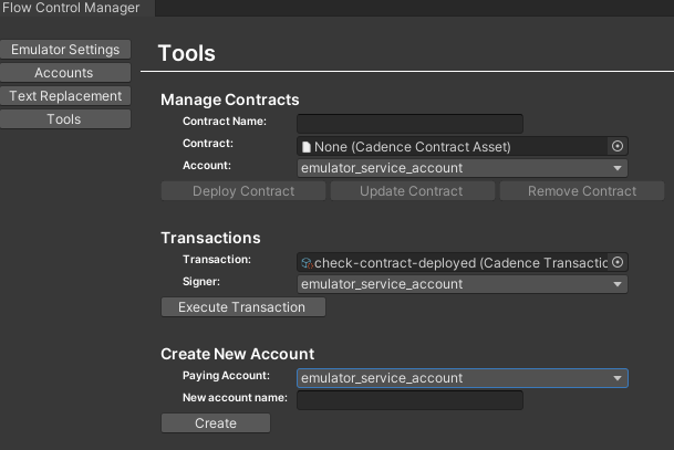 Flow Control Manager contract deployment example