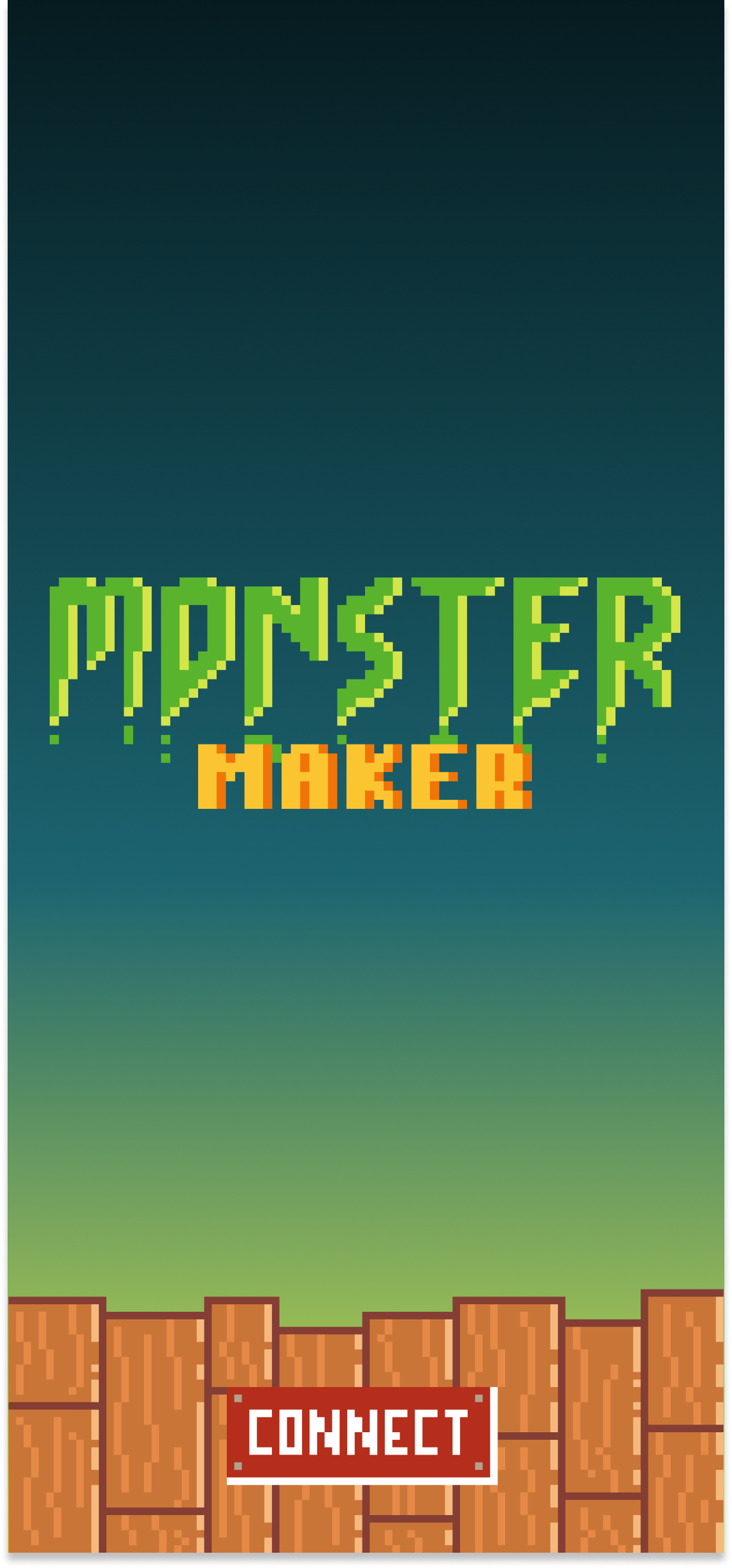 In Monster Maker, the Connect button triggers opening of Wallet Discovery