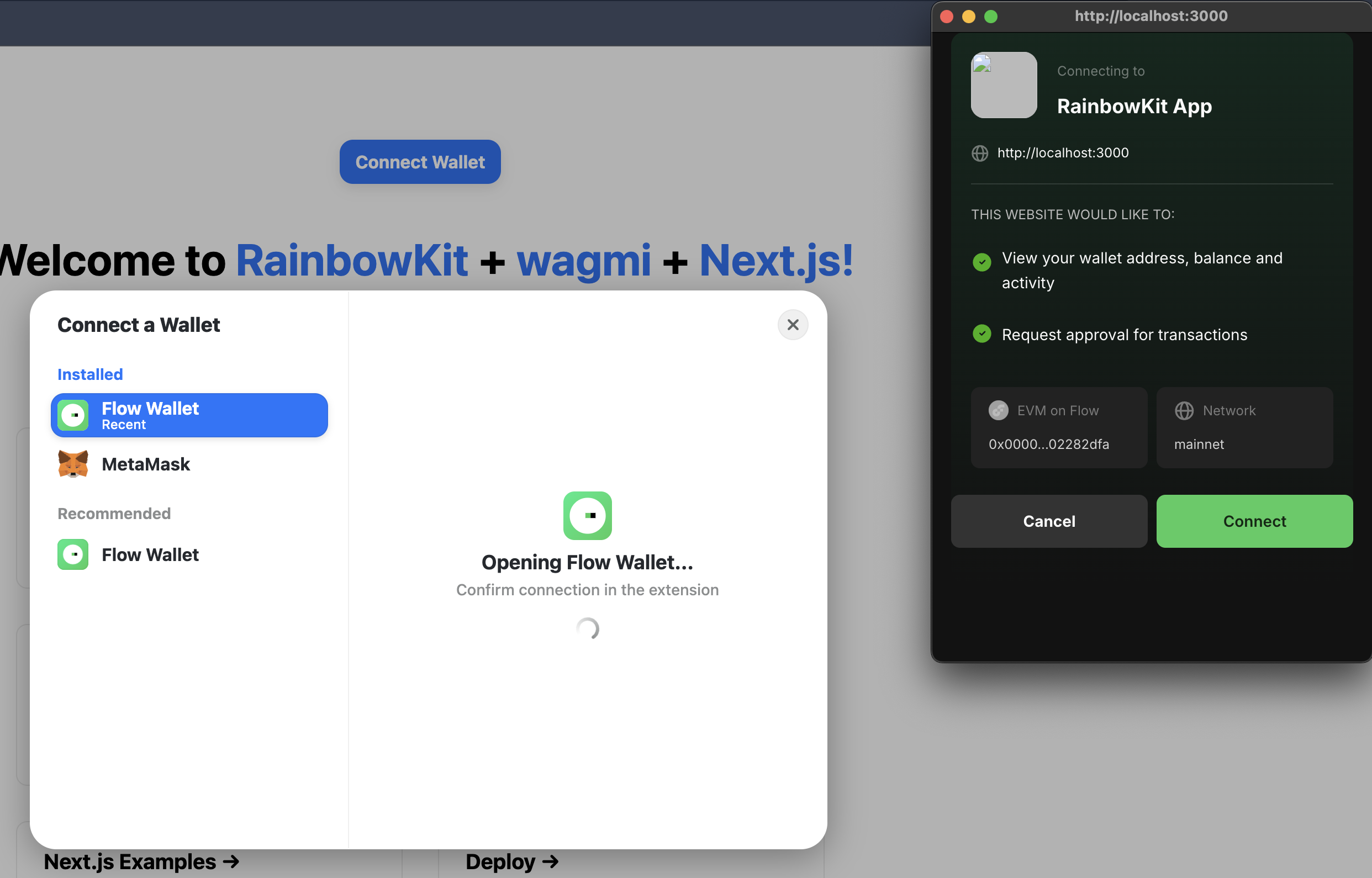 Rainbowkit dAPP UI